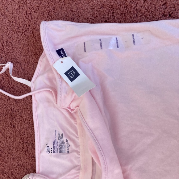 NWT Gap Pink Stretch Cami with Shelf Bra Support System Size L Large - Picture 2 of 4